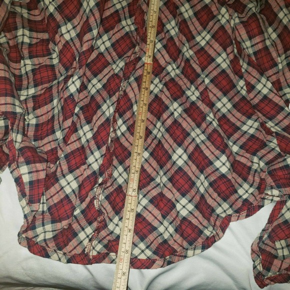 ZARA MAN washed black denim layered PLAID OVERSHIRT shacket RELAXED SIZE S - Picture 4 of 6